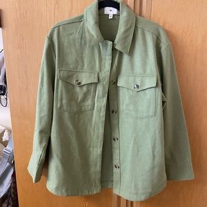 Sage Green BP Shacket